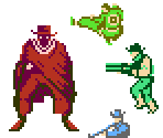 Enemies & Bosses - Big Challenge! Gun Fighter (JPN)