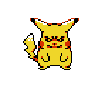 #0025 Blue Orb-Possessed Pikachu (Pokémon Anime, G/S/C-Style) - Pokémon Generation 1 Customs