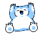 #0143 Snorlax Snowman (Anime + Plush Design, G/S/C-Style) - Pokémon Generation 1 Customs