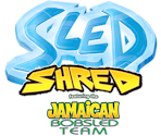 Title Screen - Sled Shred featuring the Jamaican Bobsled Team