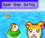 Super Shell Surfing - Hamtaro: Rainbow Rescue