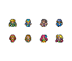 Overworld Characters - Romancing SaGa (JPN)