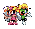 Tempo and Katy (Pokémon-Style) - Tempo Customs