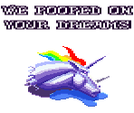 Game Over - Retro Unicorn Attack