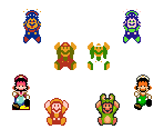 Death Sprites (9 Styles, All Powerups) - Mario Customs