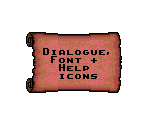 Dialogue, Font and Help Icons - Rings of Power