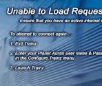 Connection Error Screen - Trainz Railroad Simulator 2006