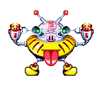 Yellow Robot (Round 1 Boss) - Space Invaders '95: Attack of the Lunar Loonies
