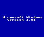 Start-Up Screen (1.01) - Windows 1.0