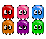 Ghosts (Pac-Mania Genesis-Style, Improved) - Pac-Man Customs