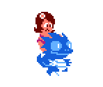 Dinosaurs + Tina (Adventure Island 1 NES-Style) - Adventure Island Customs