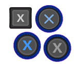 Button Glyphs - SHINONOME ABYSS The Maiden Exorcist