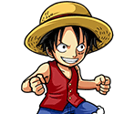 #0002 - Monkey D. Luffy - Gum-Gum Pistol - One Piece: Treasure Cruise