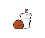 Master Shake and Meatwad - Aqua Teen Hunger Force: The Worst Game Ever