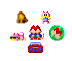 Enemies, Items, and Objects - Mappy Arrangement