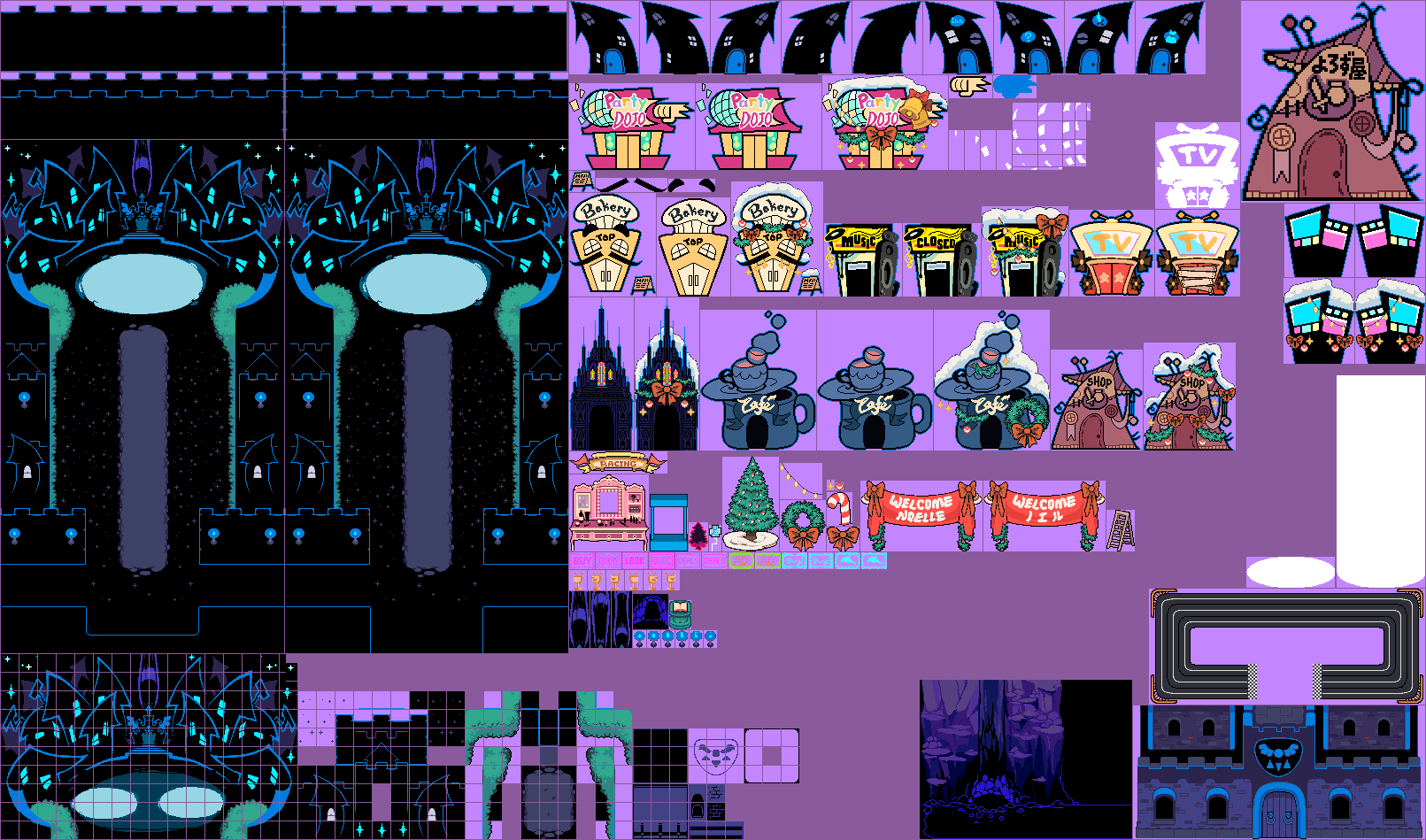 Castle Town - Deltarune - PC / Computer - The Spriters Resource