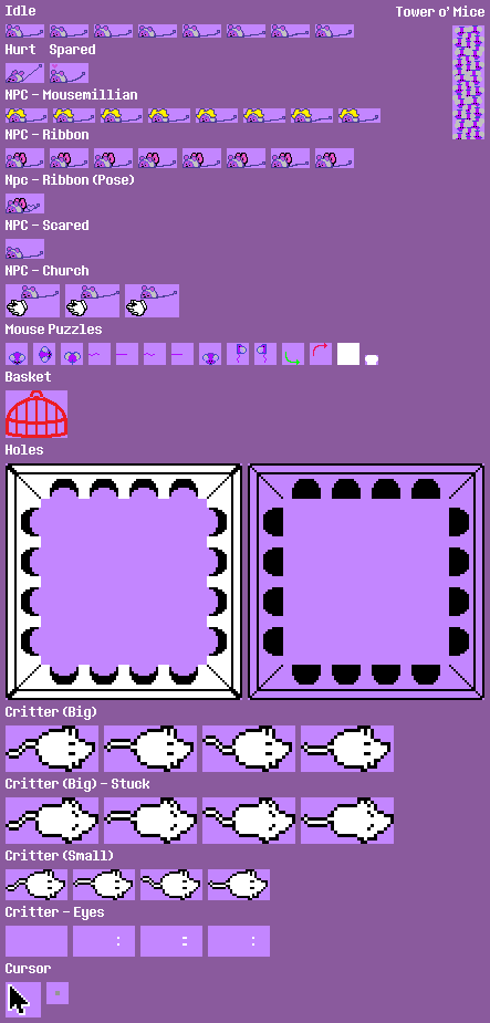 の Maus - Deltarune - PC / Computer - The Spriters Resource