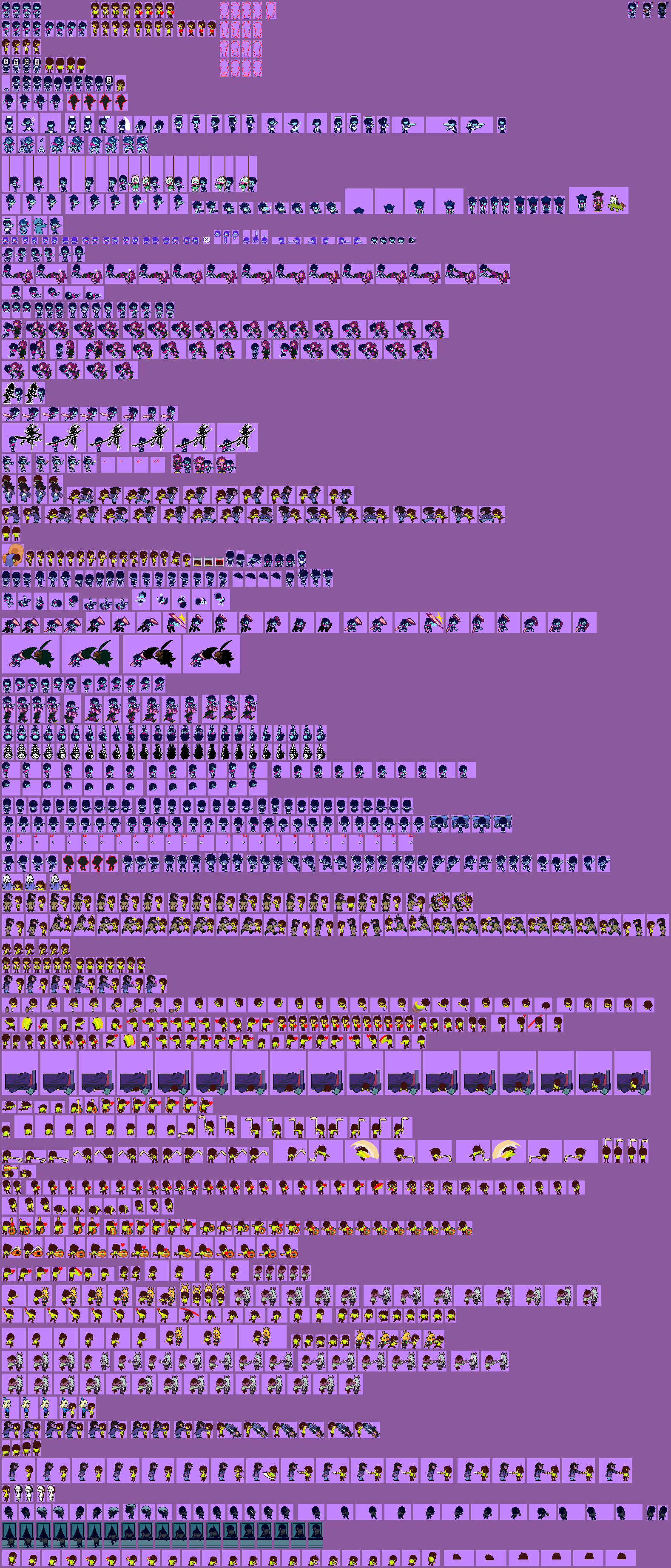 Kris (Chapter 3 + 4) - Deltarune - PC / Computer - The Spriters Resource