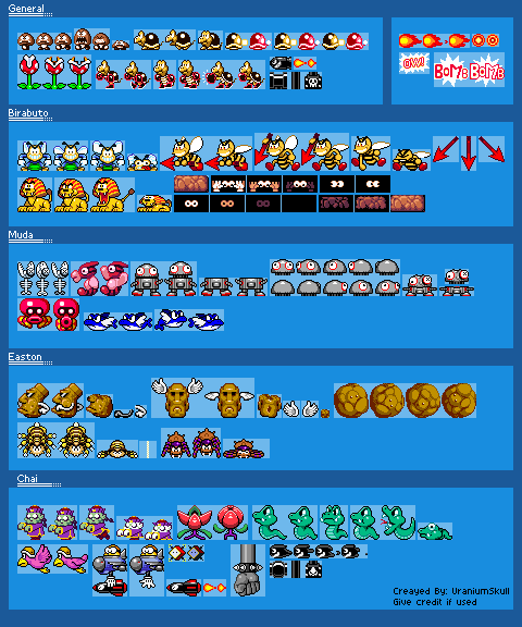 Super Mario Land Enemies (SMW-Style) - Mario Customs - Custom / Edited ...