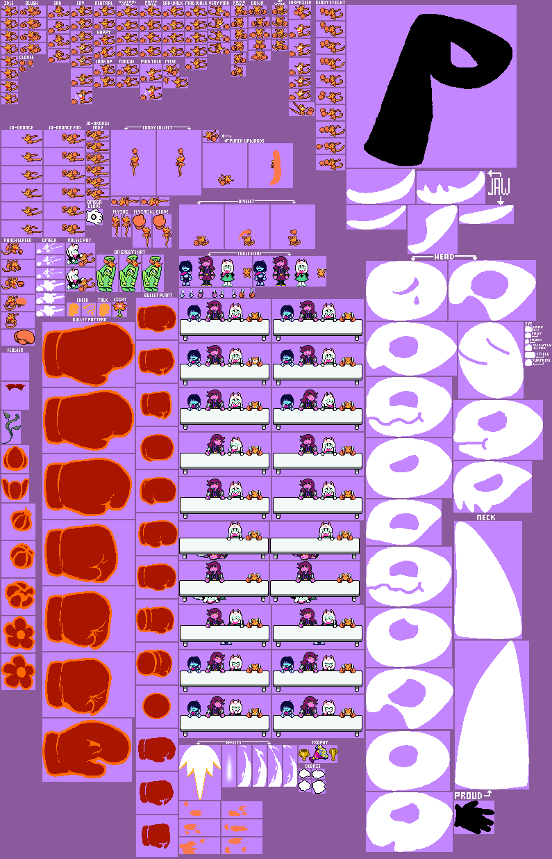 Orange - Deltarune - PC / Computer - The Spriters Resource