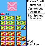 Pink Room (Tile Set) - Wario Land 4 - Game Boy Advance - The Spriters ...