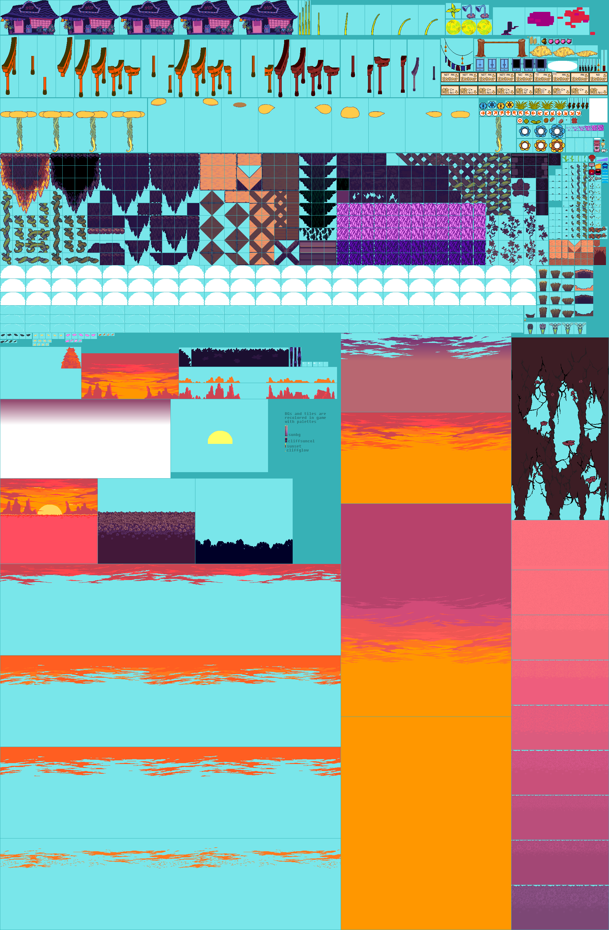 Cliffs (Chapter 5) - Deltarune - PC / Computer - The Spriters Resource