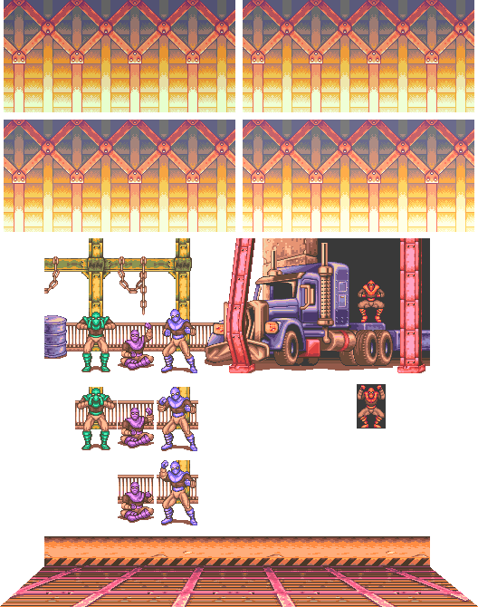 Metal Works - Teenage Mutant Ninja Turtles: Tournament Fighters - SNES ...