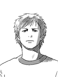 19. Serious - Close-up (Just before confession) - Hotel Dusk: Room 215