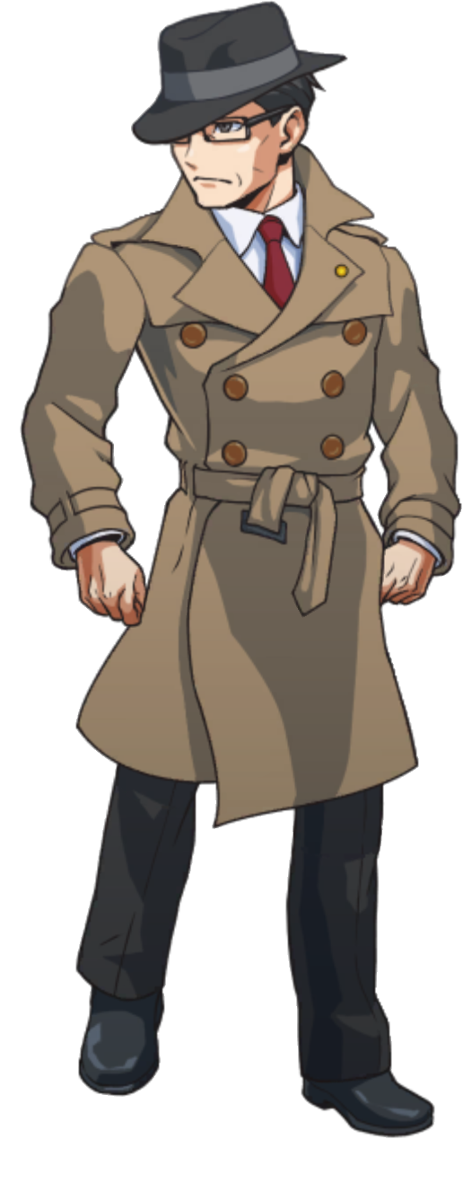 Intimidating / Determined (Left) - Ace Attorney Investigations Collection