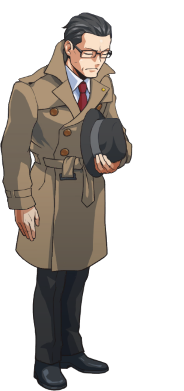 Putting Hat Back On (Right) - Ace Attorney Investigations Collection