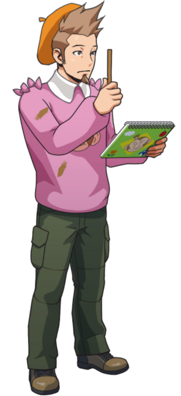 Drawing (Right) - Ace Attorney Investigations Collection