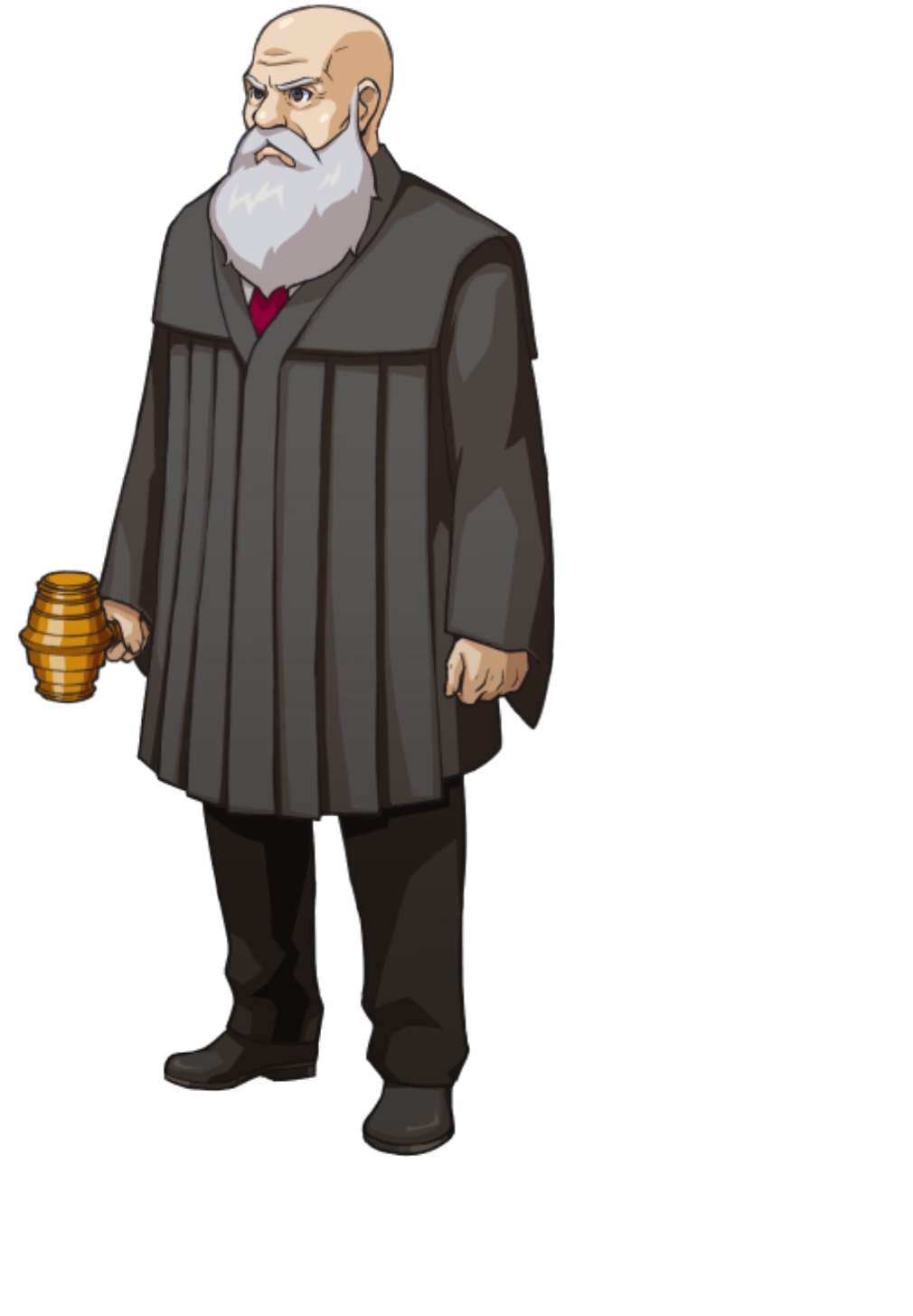 Sitting at Judge's Bench - Ace Attorney Investigations Collection
