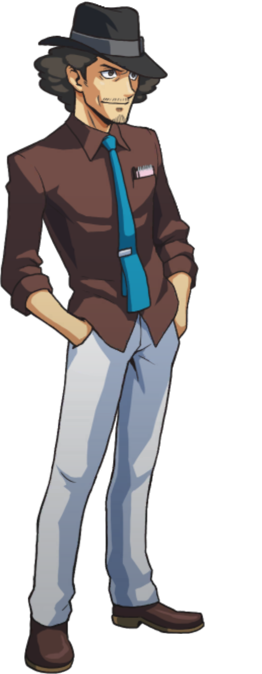 Tipping Hat / Thinking (Right) - Ace Attorney Investigations Collection