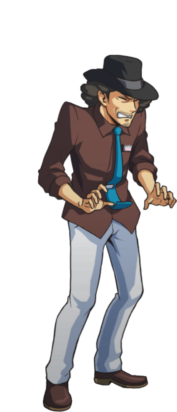 Shocked (Right) - Ace Attorney Investigations Collection