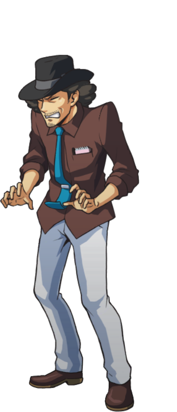 Shocked (Left) - Ace Attorney Investigations Collection