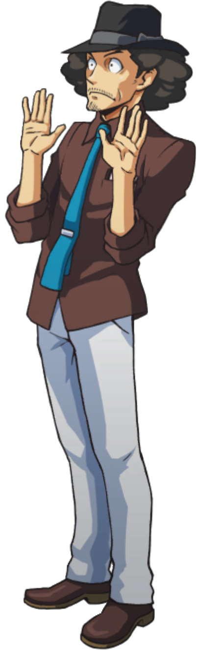 Shocked (Loop, Left) - Ace Attorney Investigations Collection