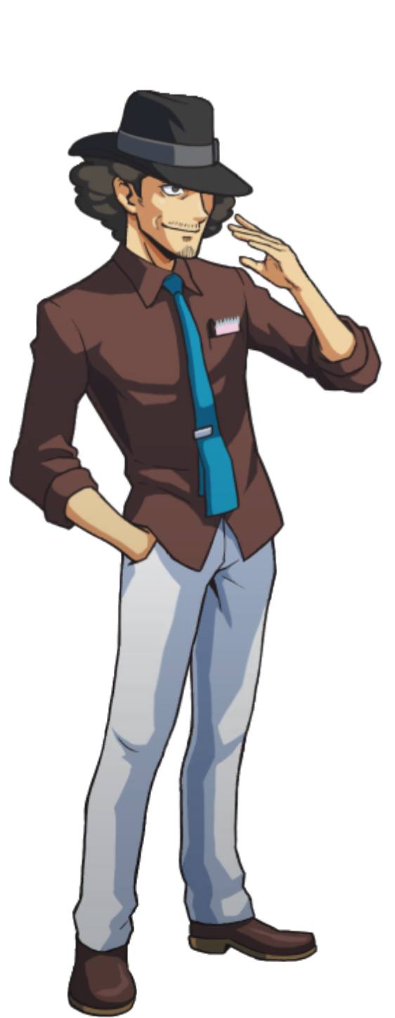 Waving (Right) - Ace Attorney Investigations Collection