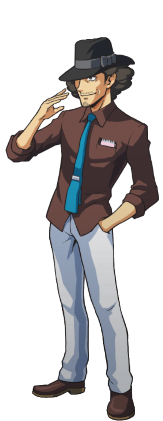 Waving (Left) - Ace Attorney Investigations Collection