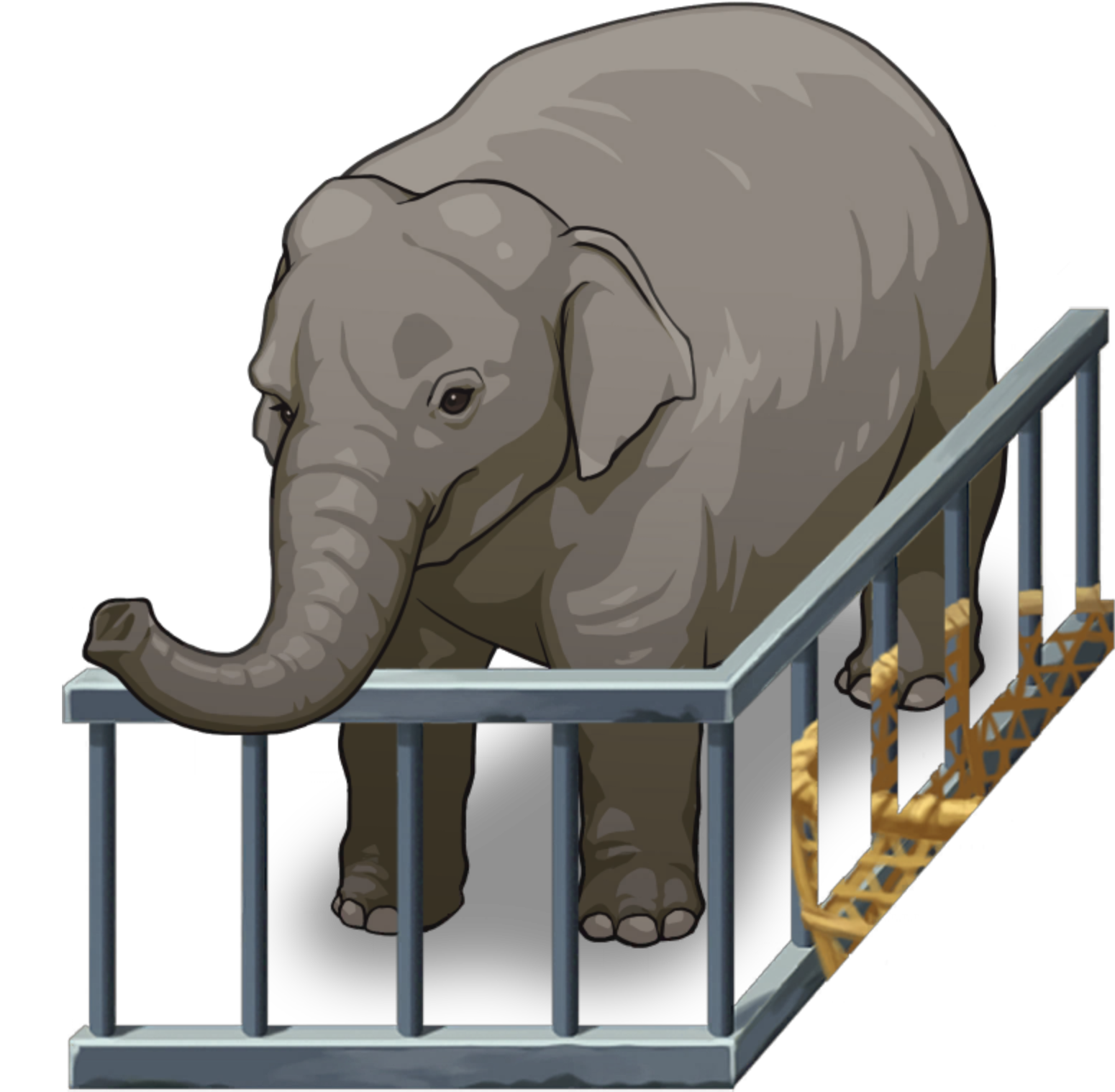 Azea (Elephant) Banging Trunk - Ace Attorney Investigations Collection