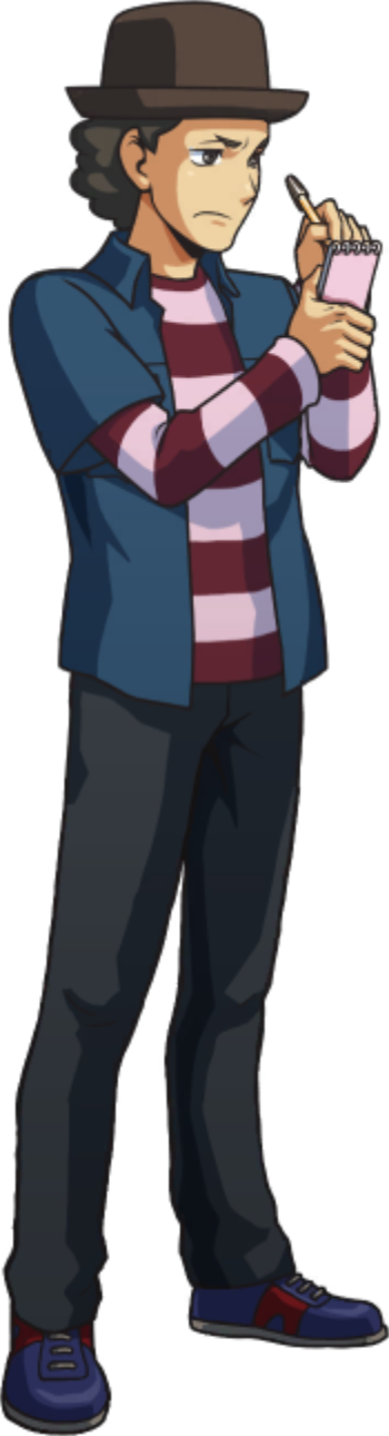Taking Notes (Right) - Ace Attorney Investigations Collection