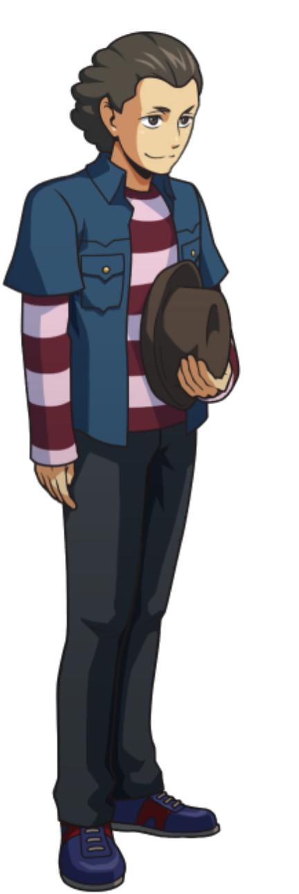 Putting Hat Back On (Right) - Ace Attorney Investigations Collection