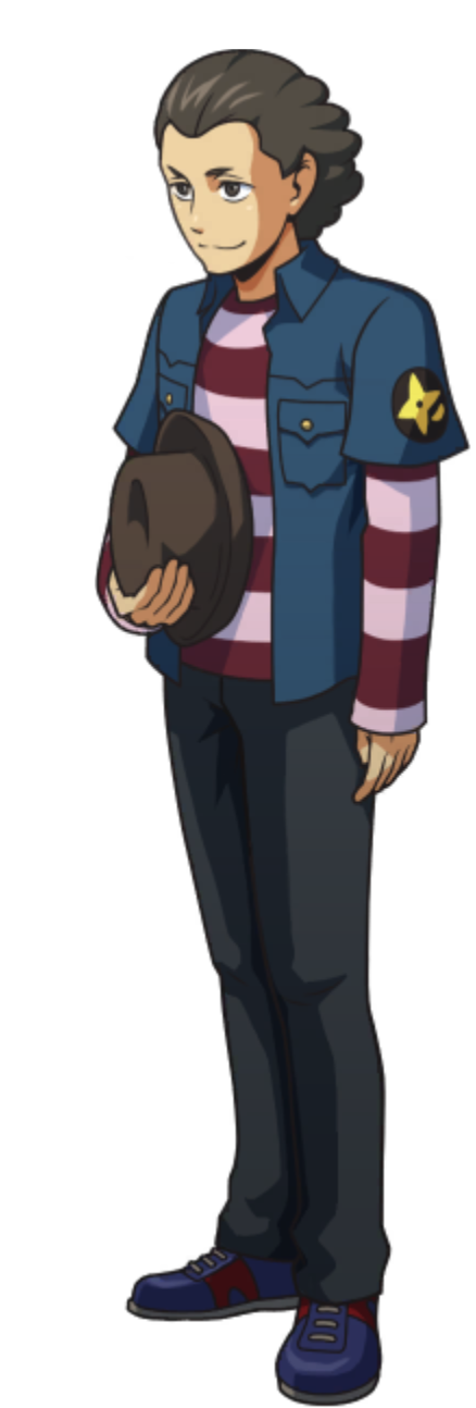 Putting Hat Back On (Left) - Ace Attorney Investigations Collection