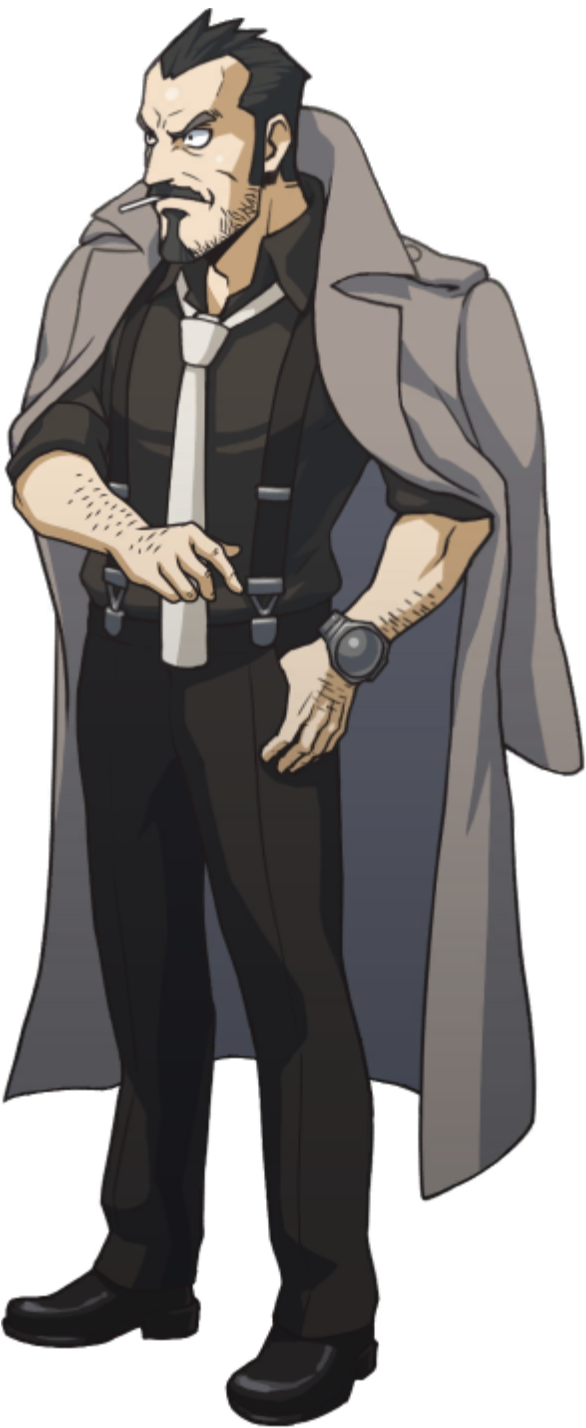 Glaring (Left) - Ace Attorney Investigations Collection
