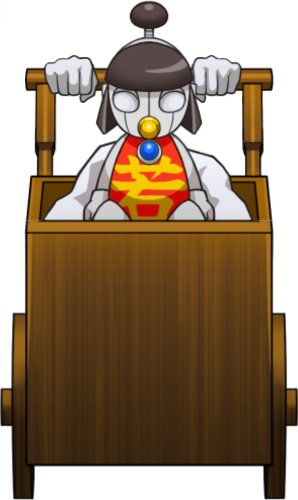 Pushing Cart [Iron Infant by Himself] (2, Down) - Ace Attorney Investigations Collection