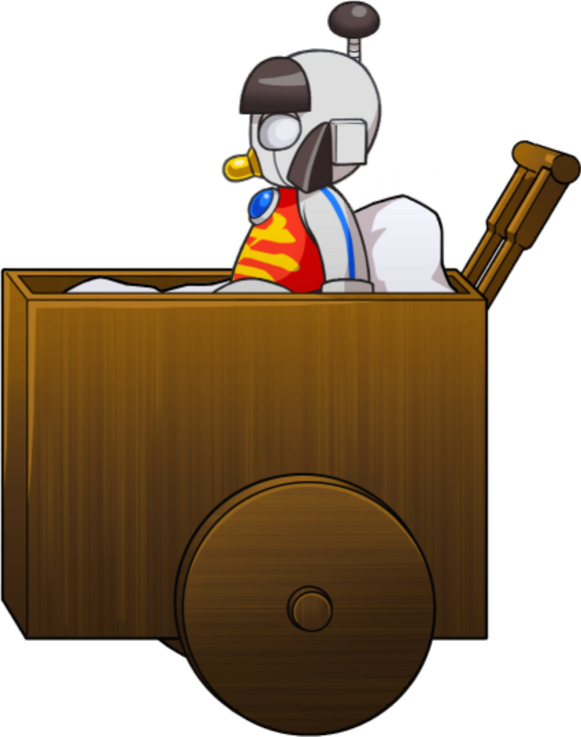 Pushing Cart [Iron Infant by Himself] (2, Left) - Ace Attorney Investigations Collection