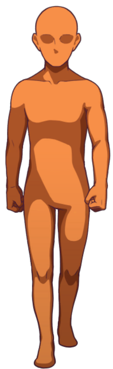 Orange Figure Walking (Down) - Ace Attorney Investigations Collection