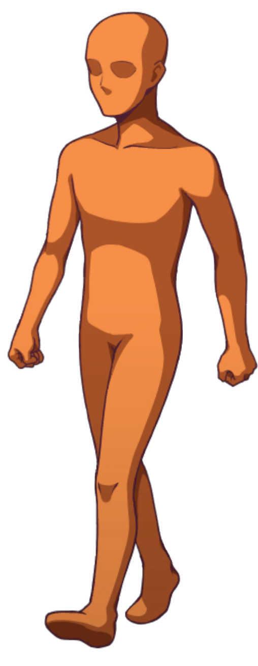 Orange Figure Walking (Southwest) - Ace Attorney Investigations Collection