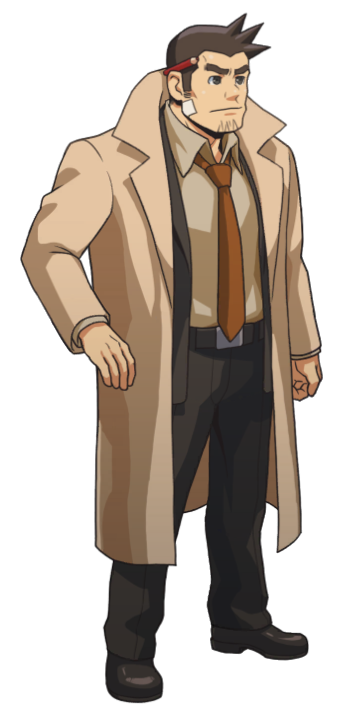 Saluting (Right) - Ace Attorney Investigations Collection
