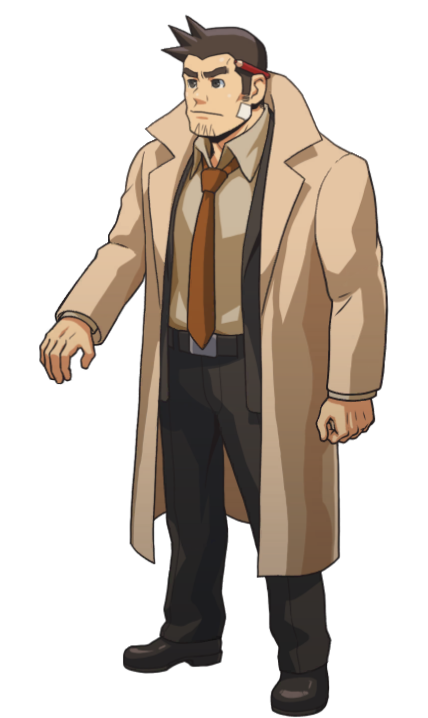 Saluting (Left) - Ace Attorney Investigations Collection