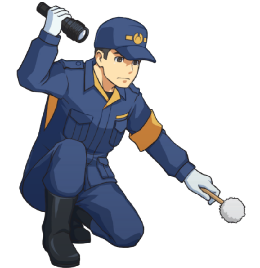 Dusting for Fingerprints (1) - Ace Attorney Investigations Collection